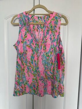 Lilly Pulitzer  DEV KNIT TOP, MULTI, UNICORN OF THE SEA XL NWT